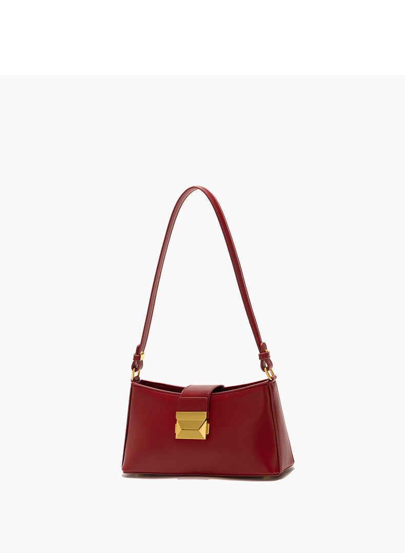 Felice - Ladies Baguette Bag Faux Leather | Dark Brown