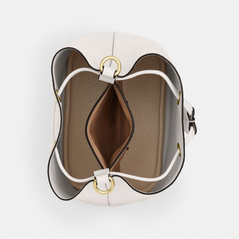 Coach Rowan Bucket Bag Gold Chalk