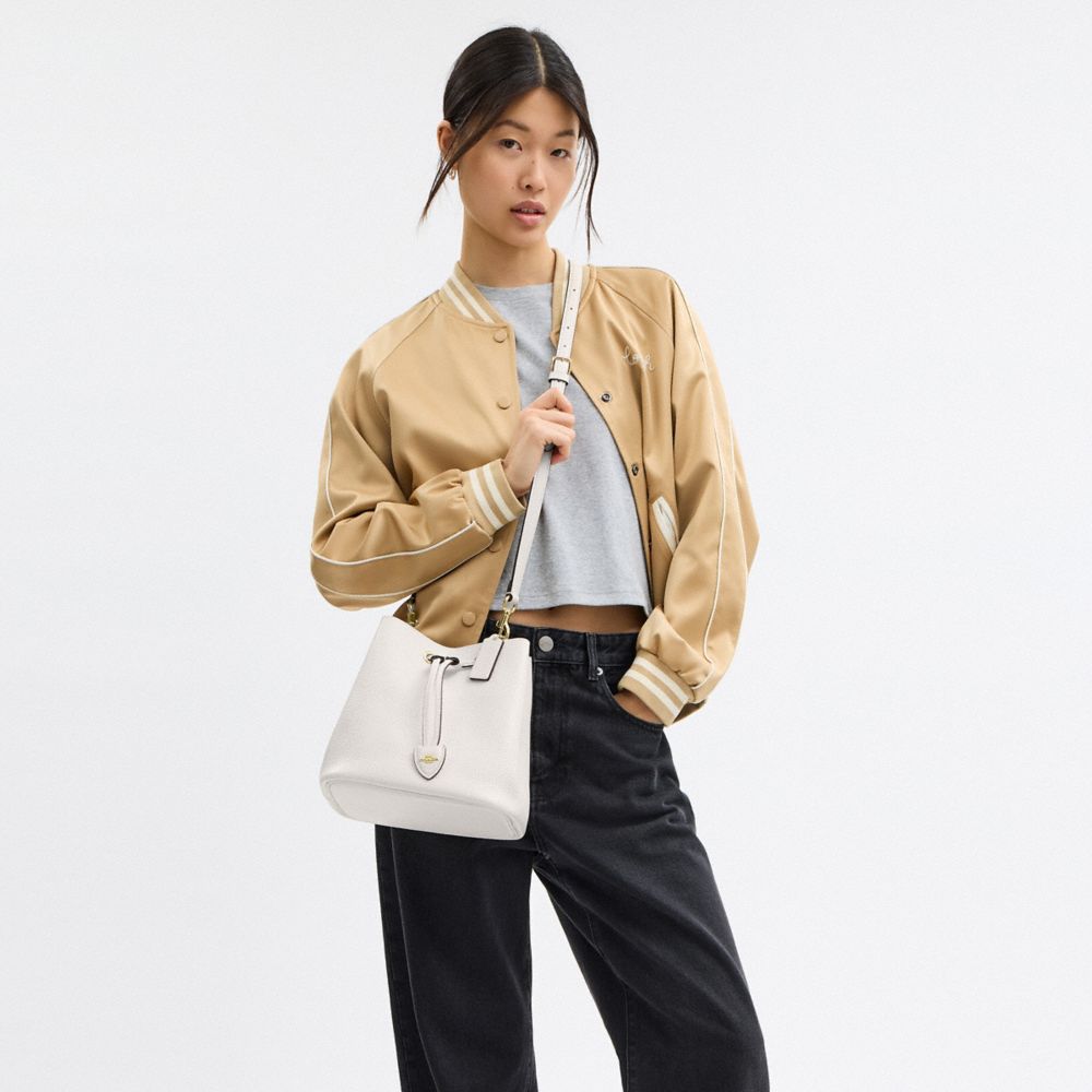 Coach Rowan Bucket Bag Gold Chalk
