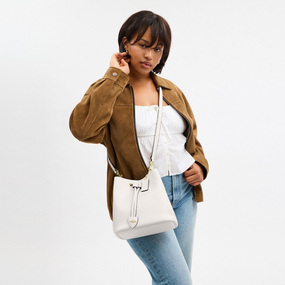Coach Rowan Bucket Bag Gold Chalk