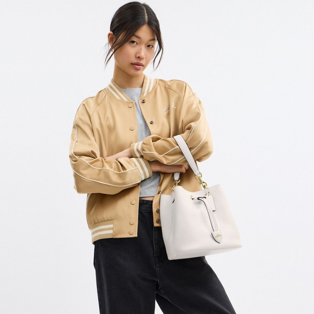 Coach Rowan Bucket Bag Gold Chalk
