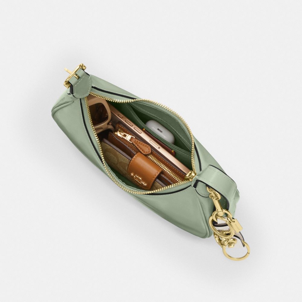 Coach Emily Shoulder Bag Gold Light Pistachio