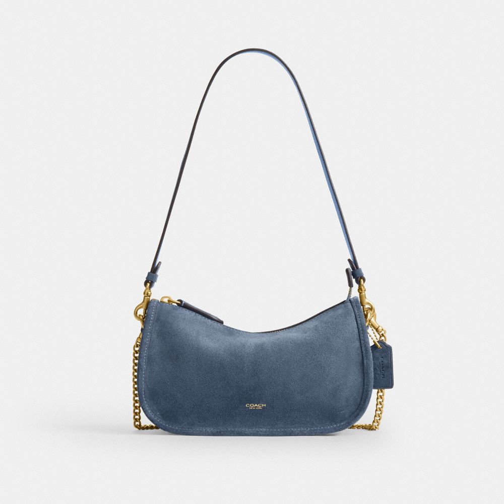Coach Waverly Bag Brass Light Denim