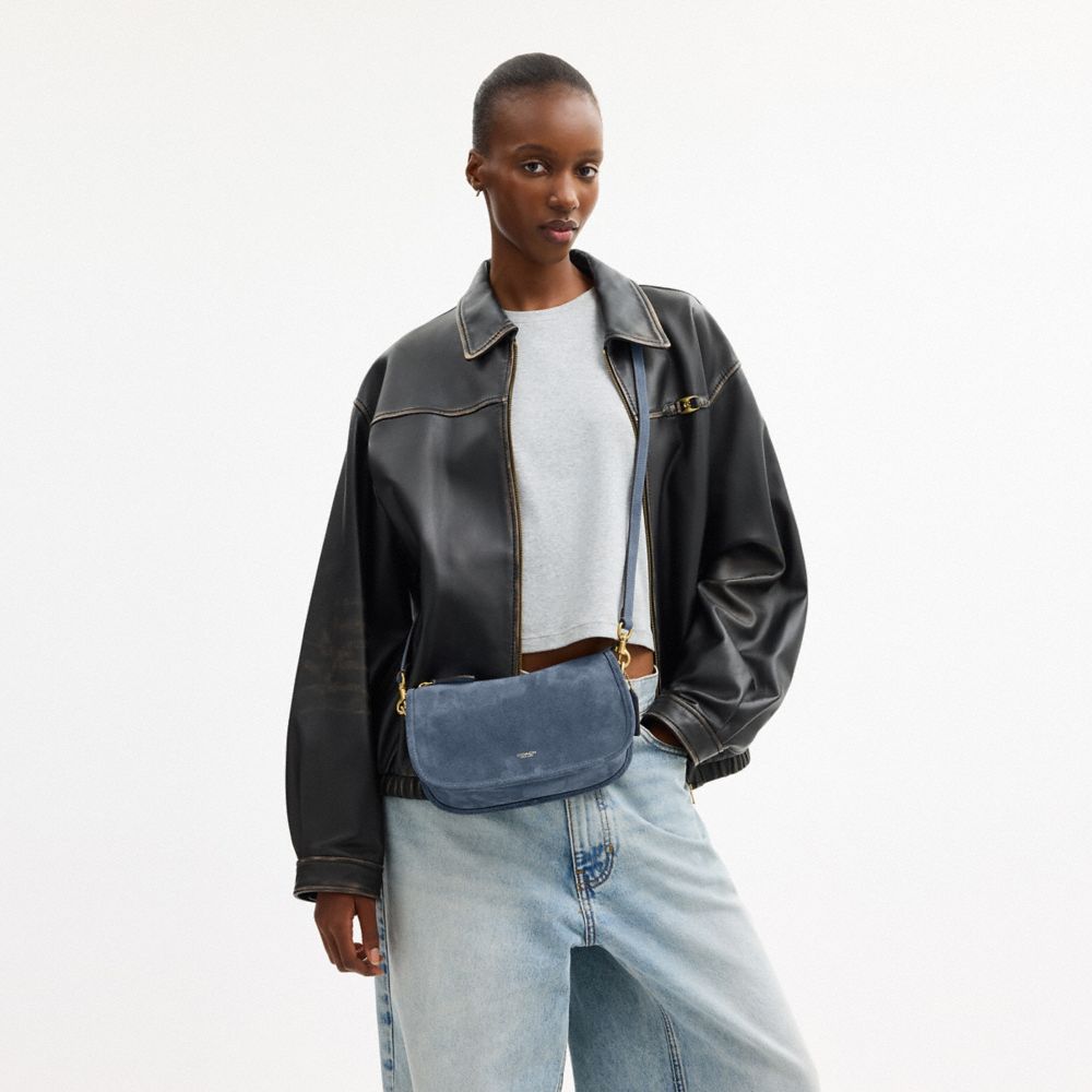 Coach Waverly Bag Brass Light Denim