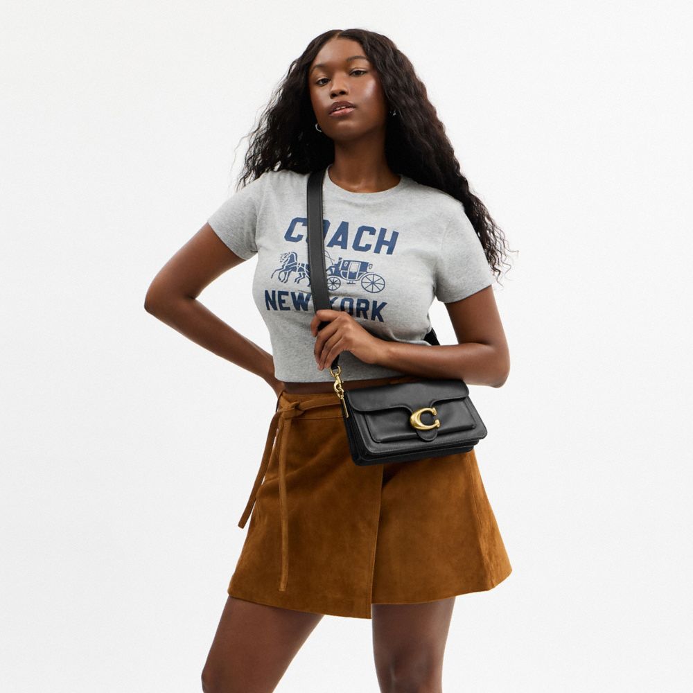 Coach Tabby Shoulder Bag 26 Brass Black