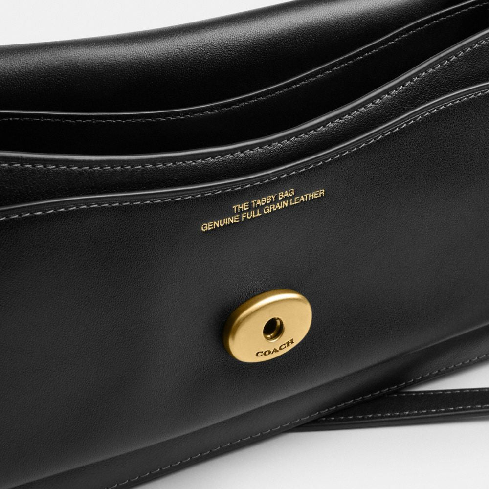 Coach Tabby Shoulder Bag 26 Brass Black