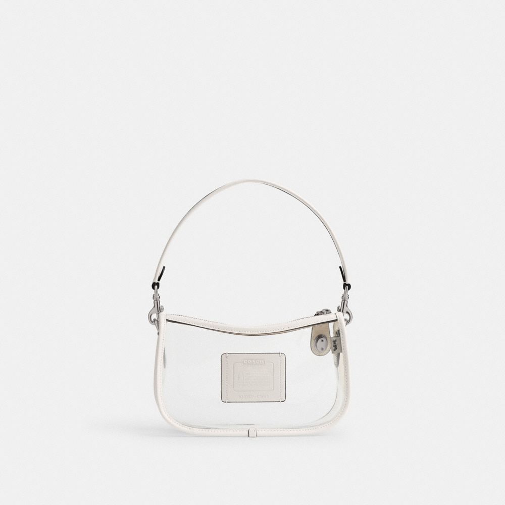 Coach Stadium Swinger Bag Silver Chalk