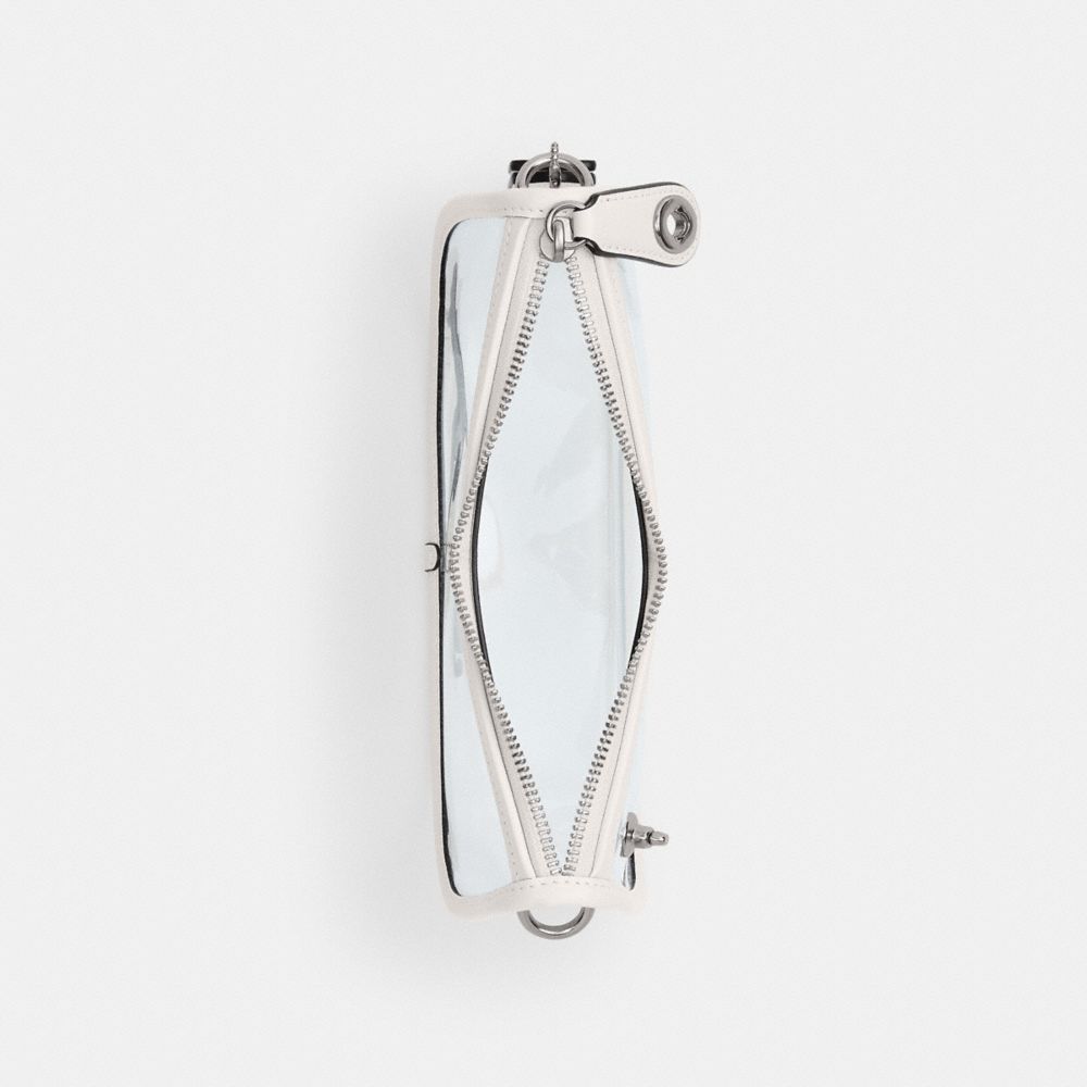 Coach Stadium Swinger Bag Silver Chalk