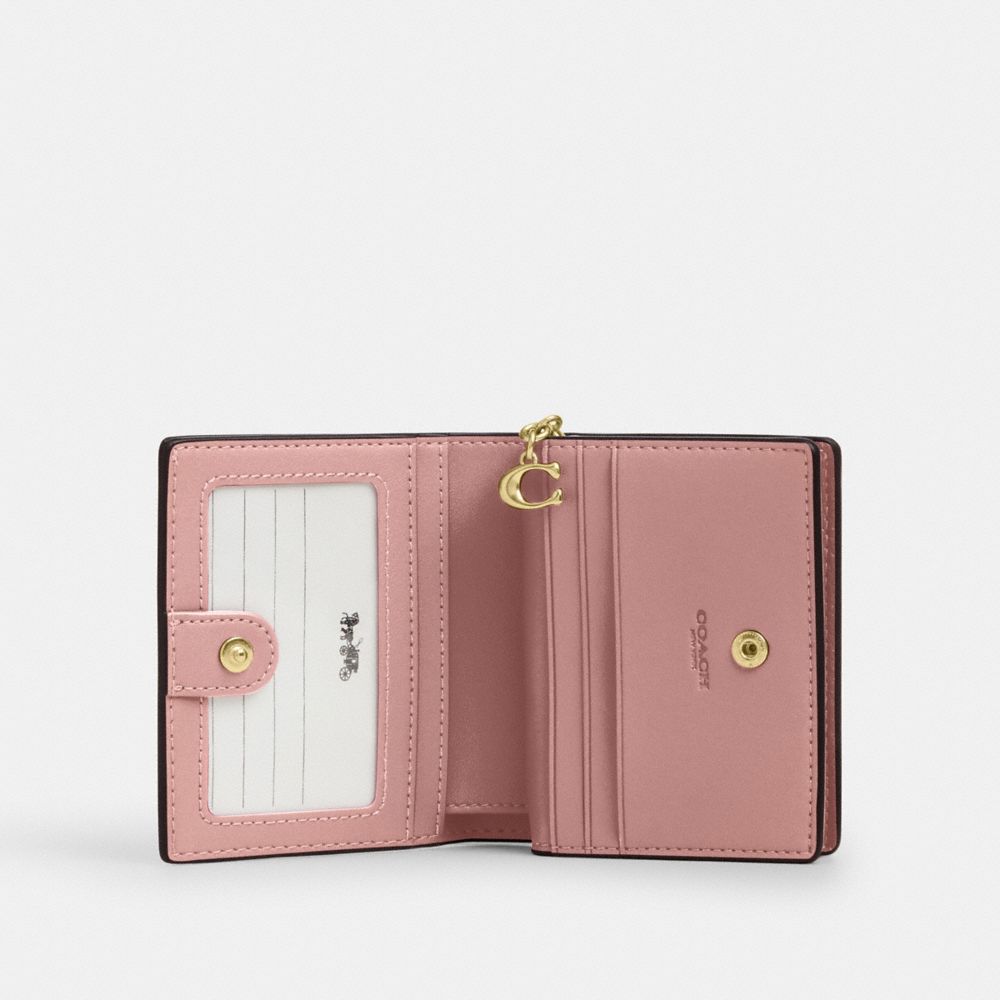 Coach Snap Wallet Gold Carnation