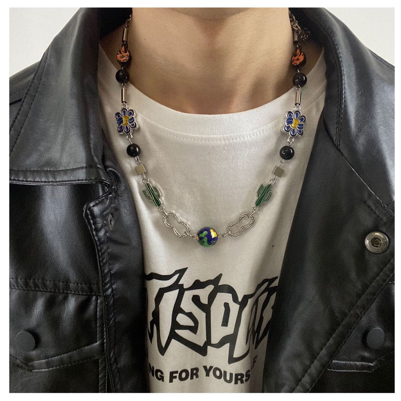 Flame Cactus Necklace
