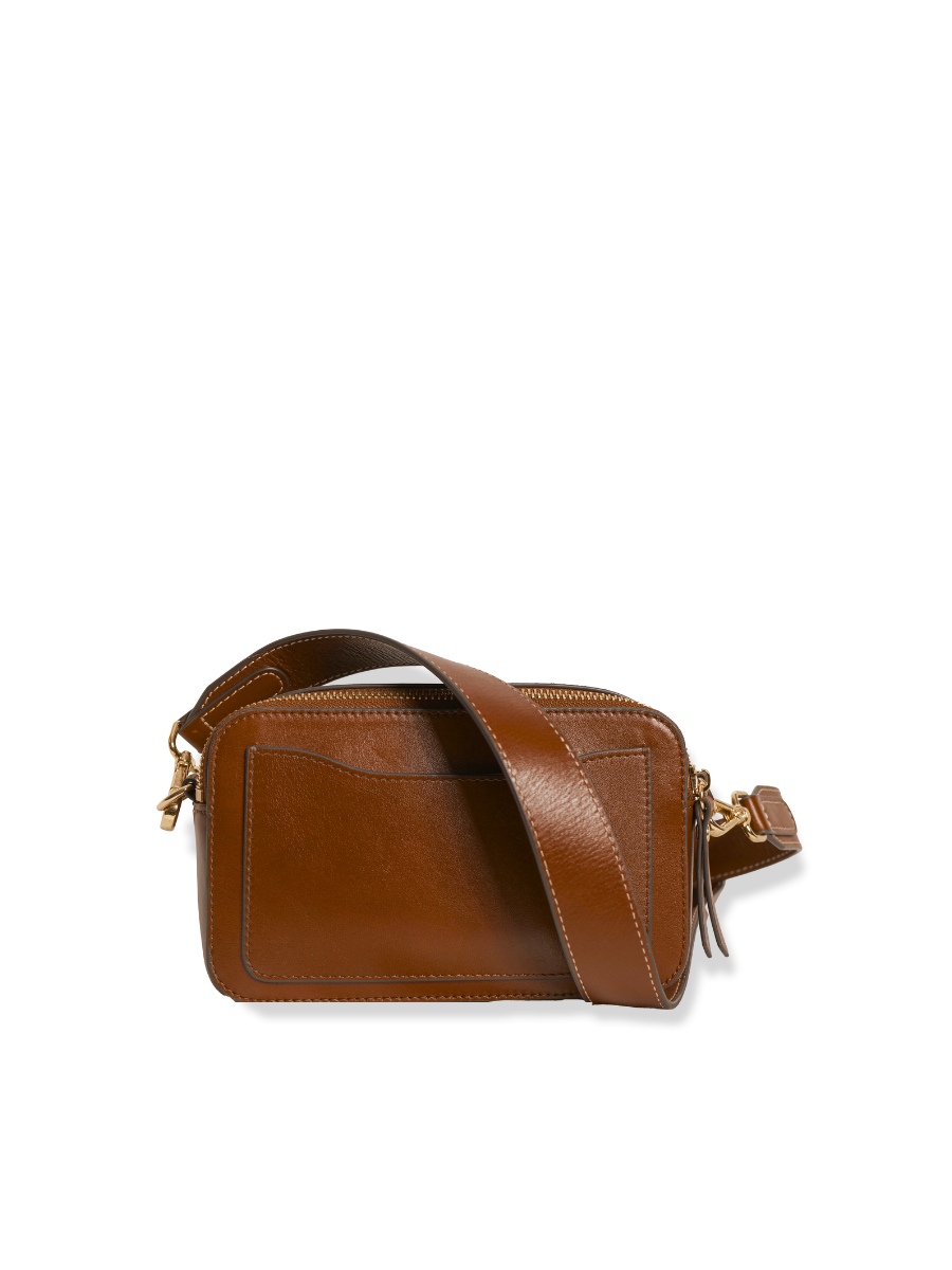 Odette -Ladies Leather Crossbody bag, Cognac
