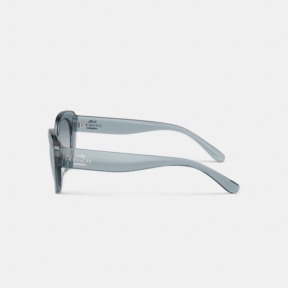 Coach Cateye Sunglasses Transparent Blue
