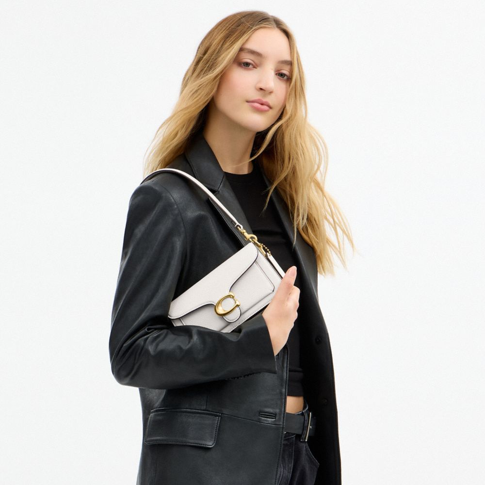 Coach Tabby Shoulder Bag 20 Brass Chalk