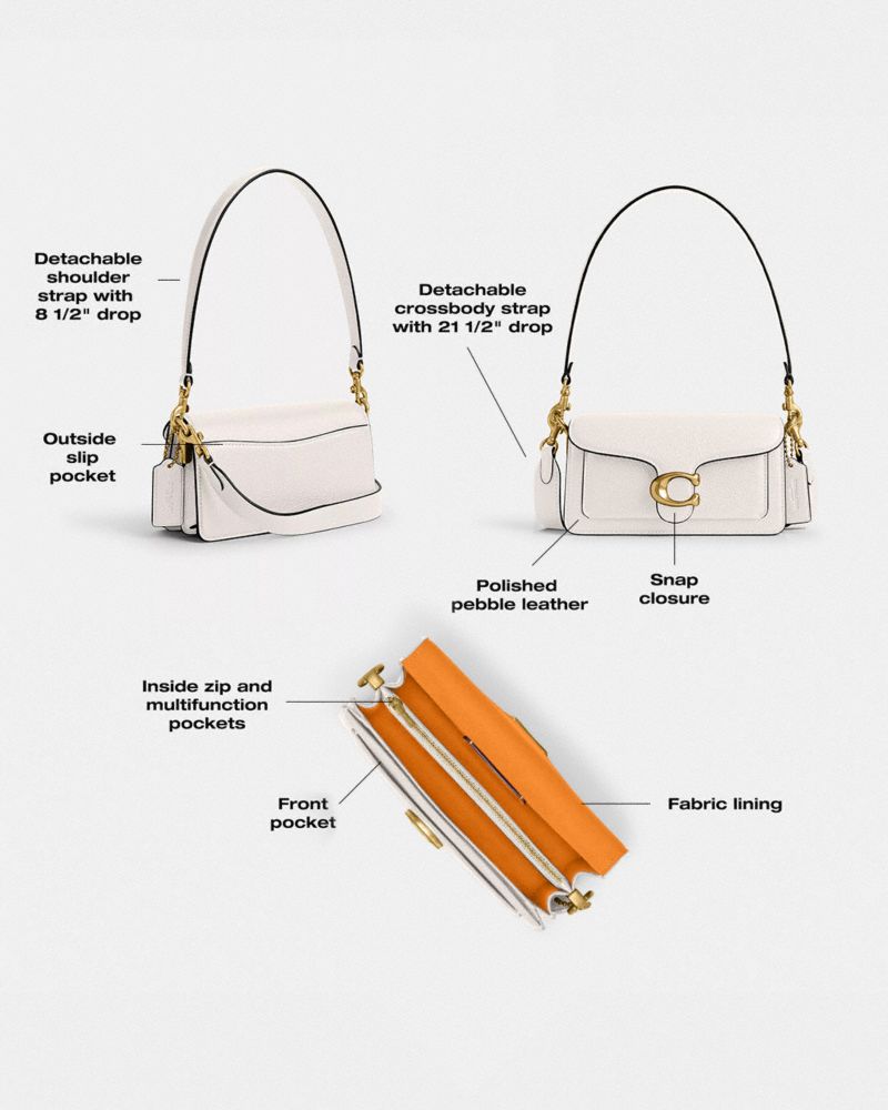 Coach Tabby Shoulder Bag 20 Brass Chalk