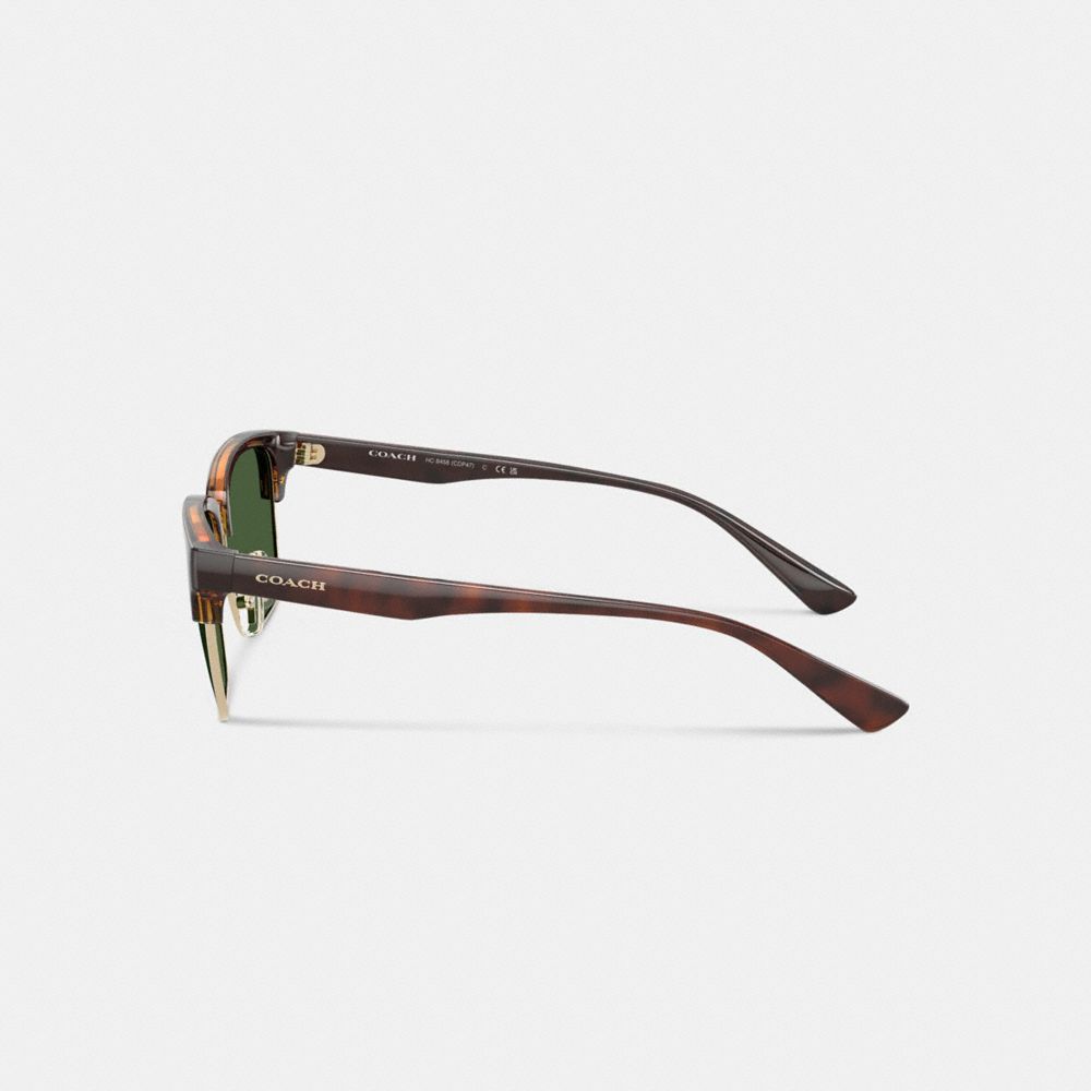 Coach Coach Script Square Sunglasses Dark Tortoise