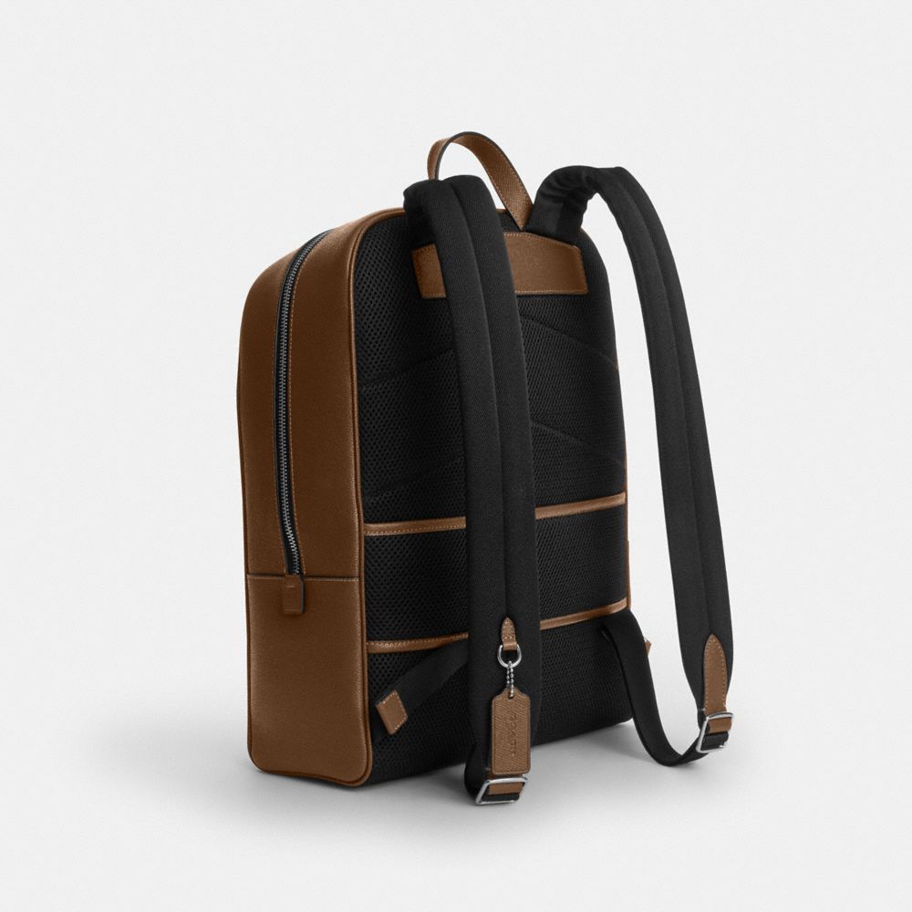 Coach Aiden Backpack Silver Chestnut