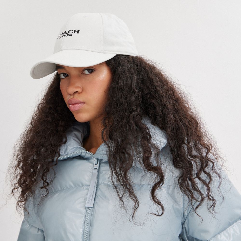 Coach Embroidered Baseball Hat Chalk