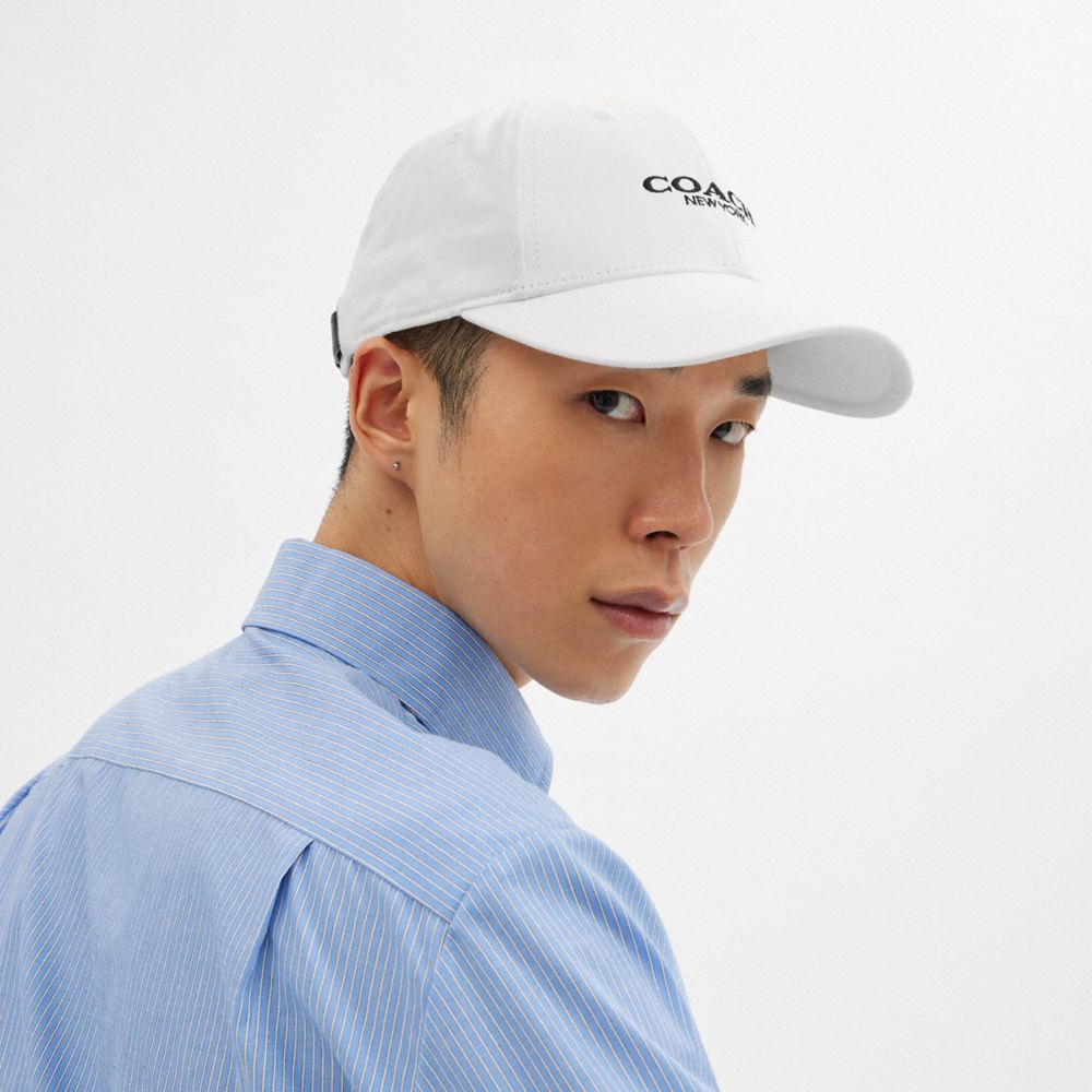 Coach Embroidered Baseball Hat Chalk