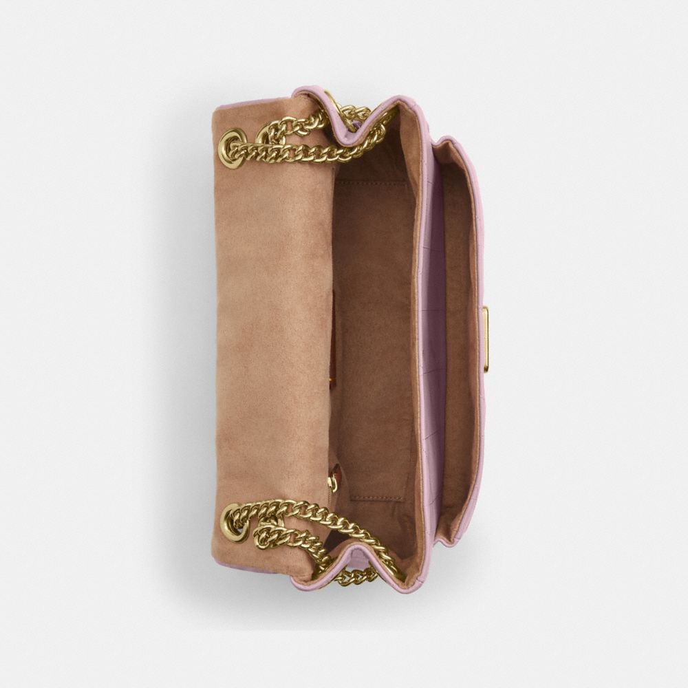 Coach Elodie Crossbody Bag With Quilting Gold Carnation