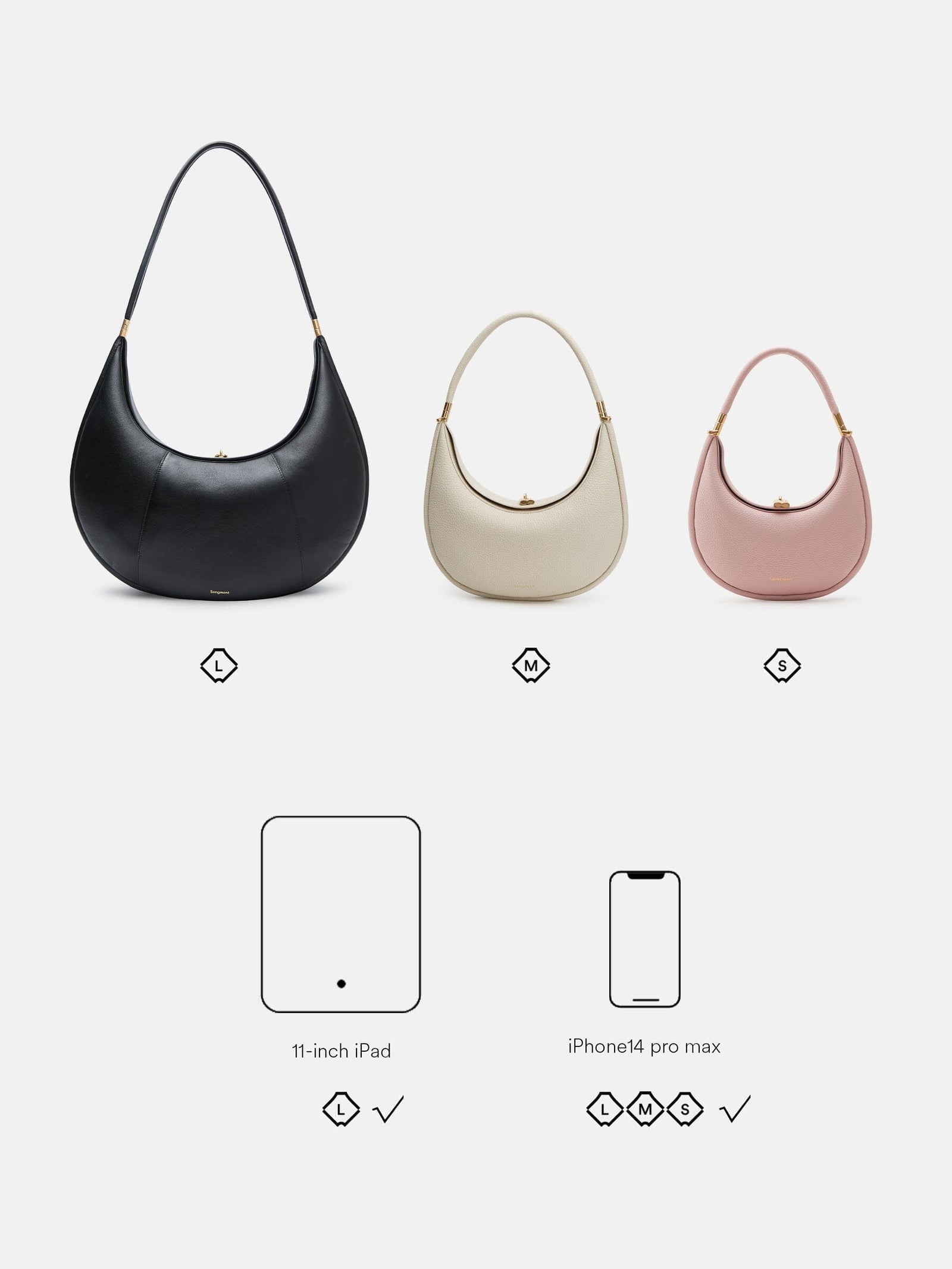 Songmont Small Luna Bag Onyx