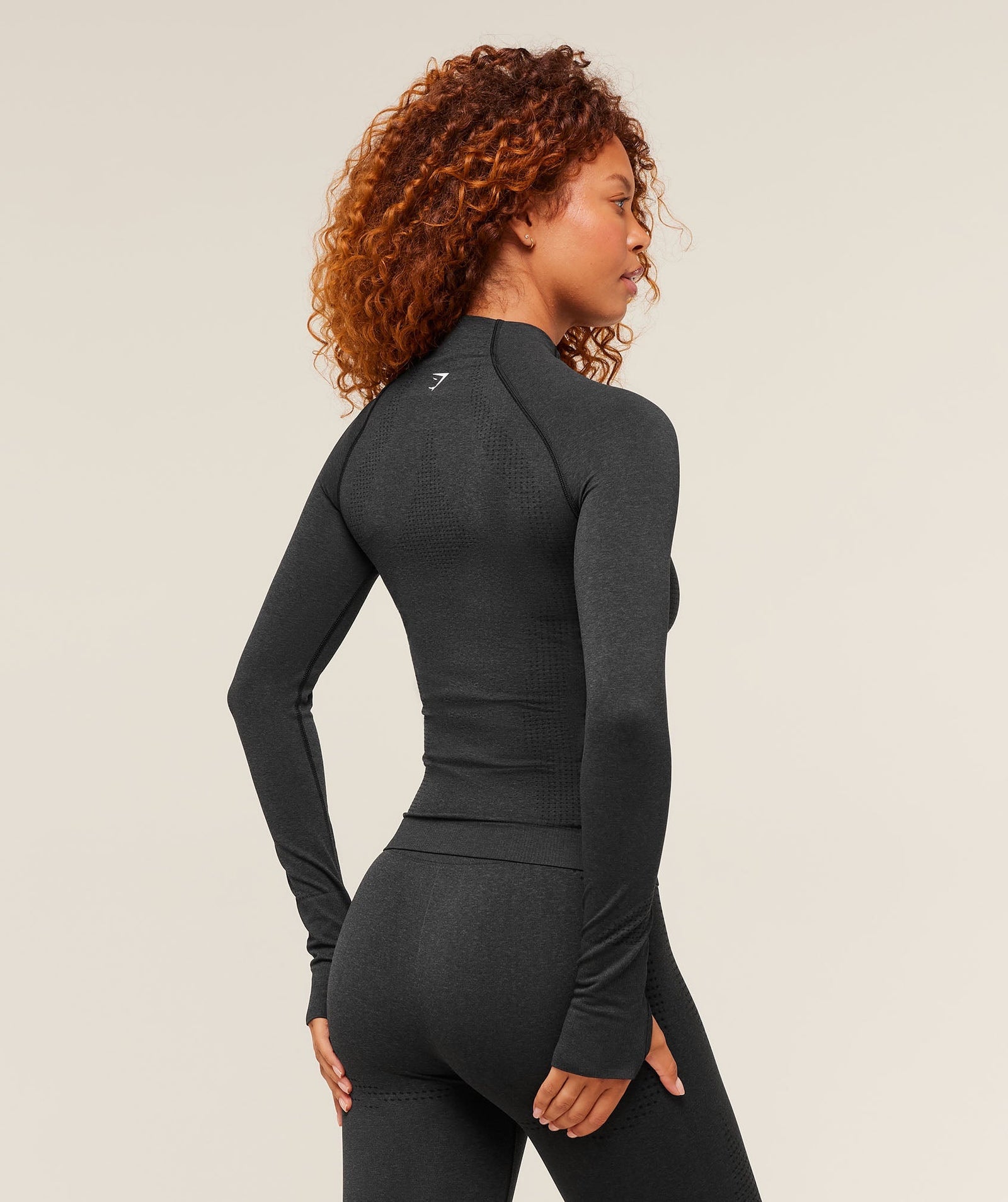 Women's Gymshark Vital Tight Tracktop Black Marl
