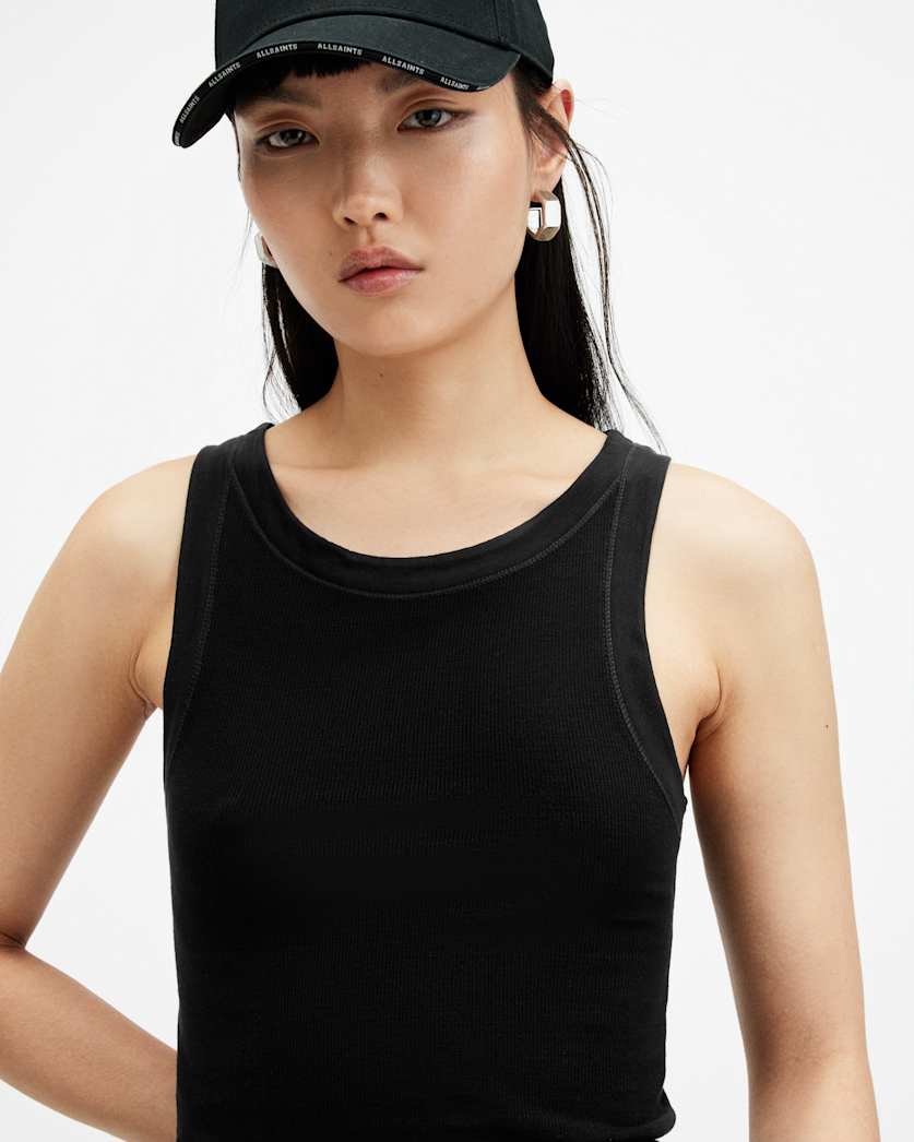AllSaints Rina Crew Neck Sleeveless Tank Top Women's White Women's