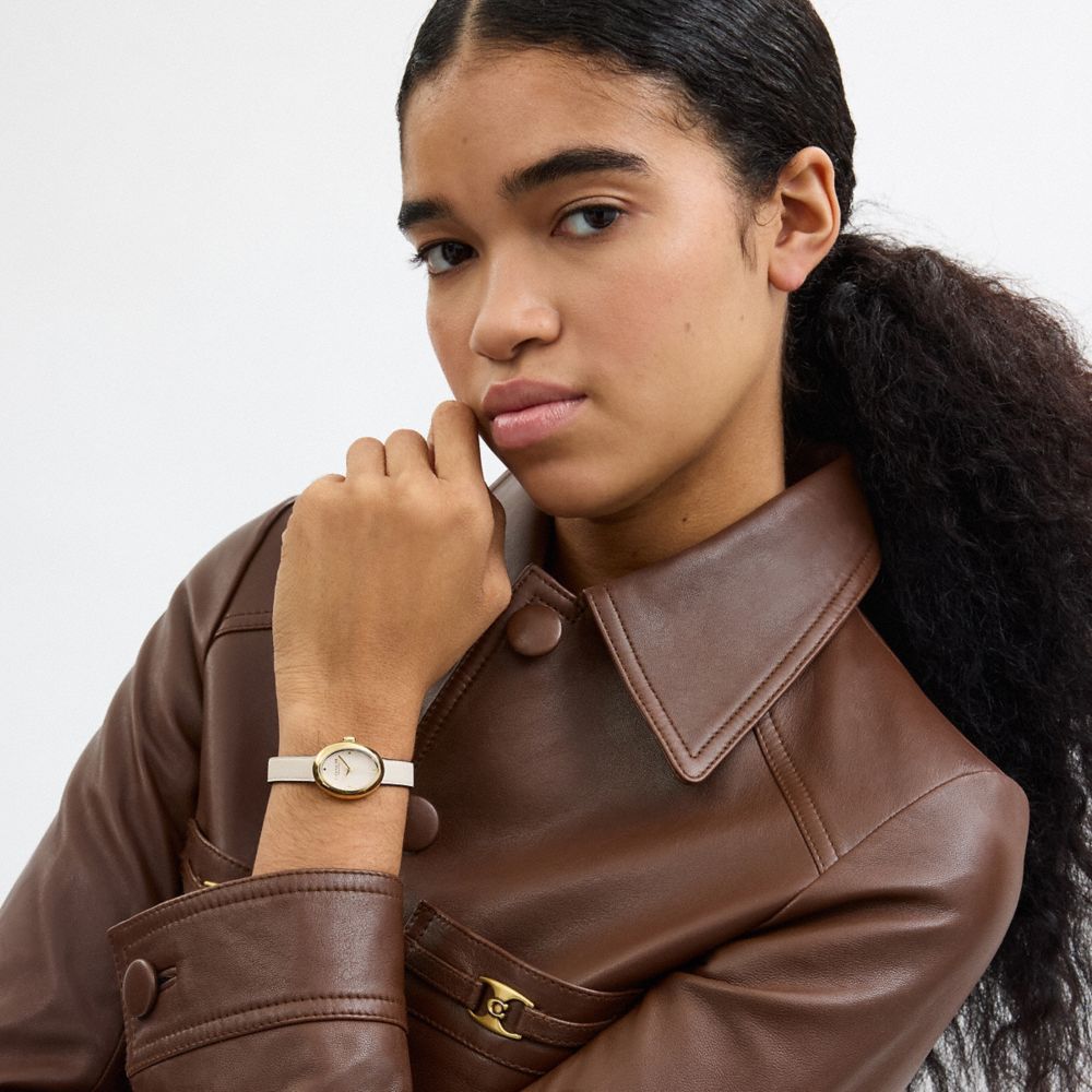 Coach Sammy Watch, 22 Mm Chalk