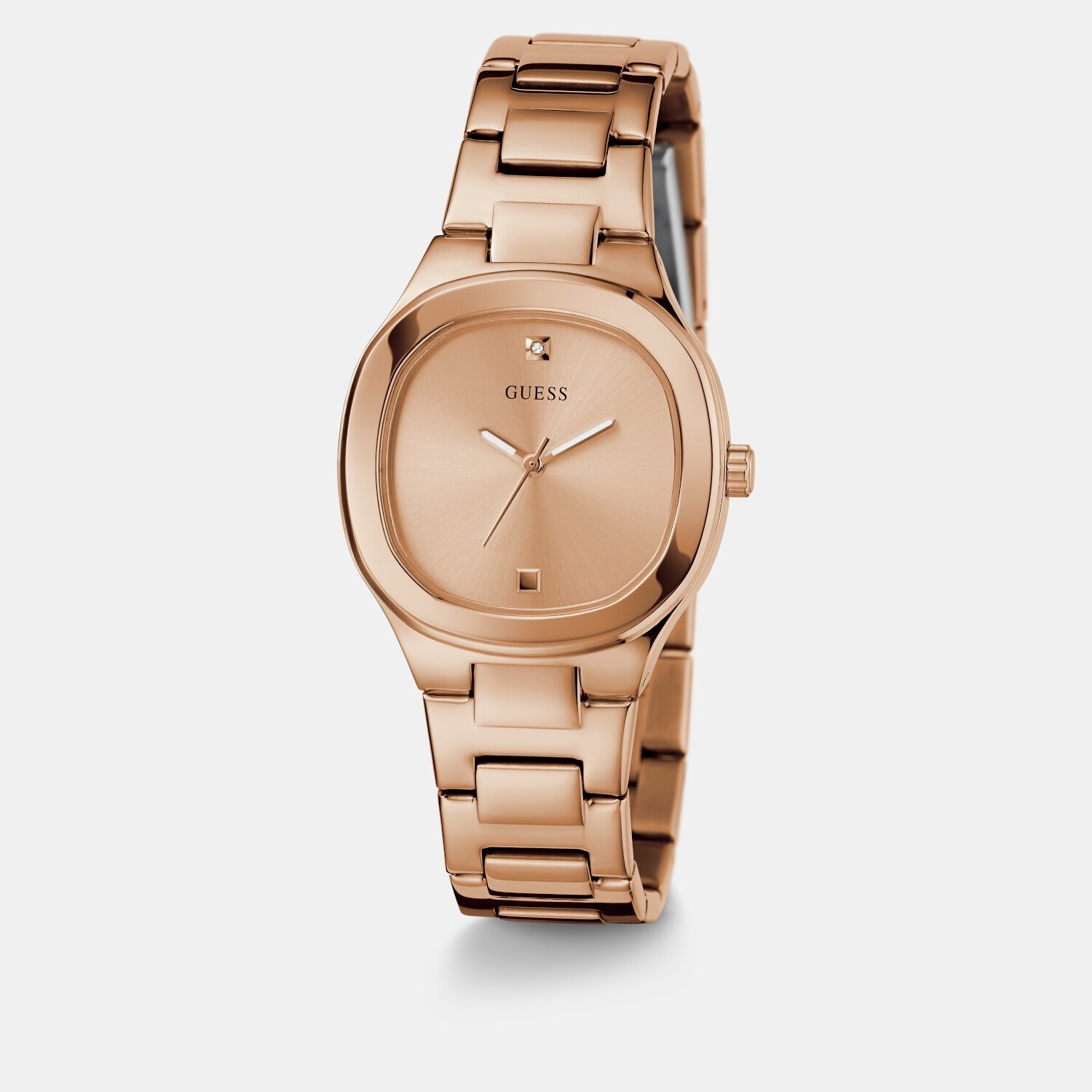 Guess Gd Eve Women Quartz Rose Gold Dial Analog Stainless Steel Gw0615L3