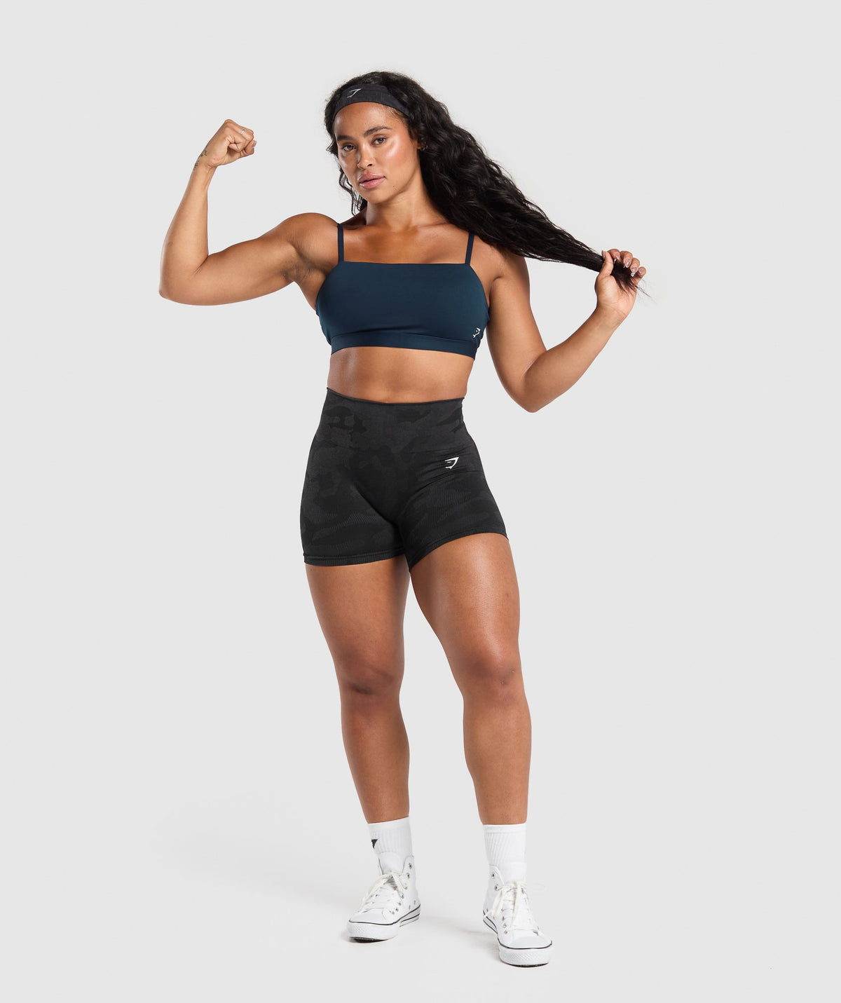 Women's Gymshark Cut Out Bandeau Navy