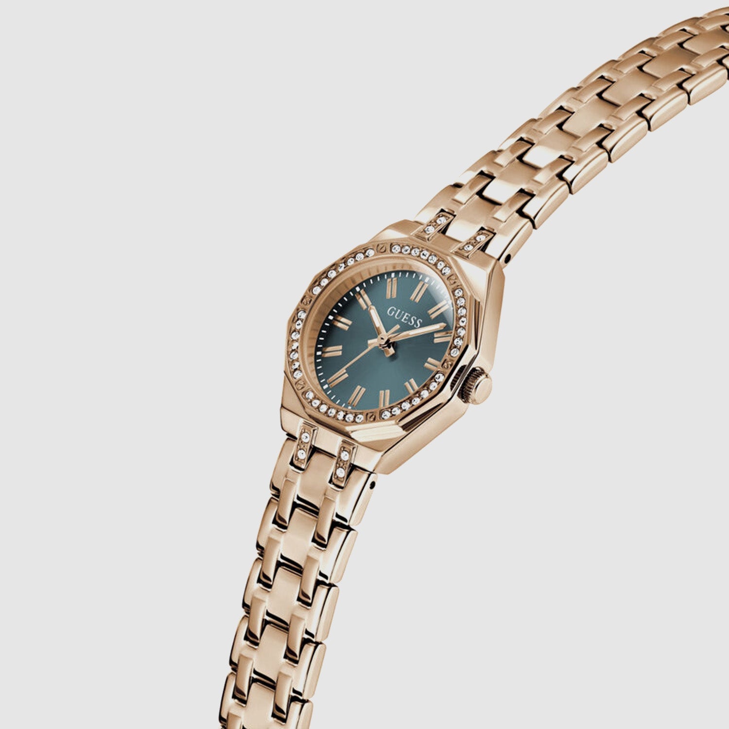 Guess Gb Pixie Women Quartz Teal Dial Analog Stainless Steel Gw0931L7