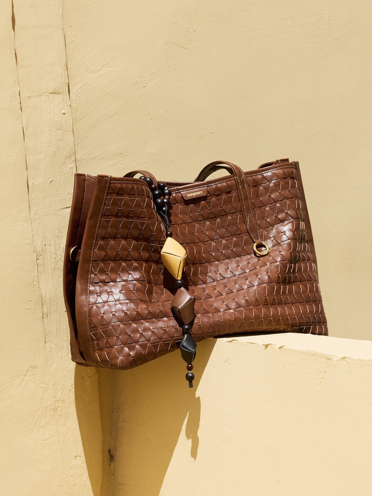 Songmont Medium Lattice Tote Sandal