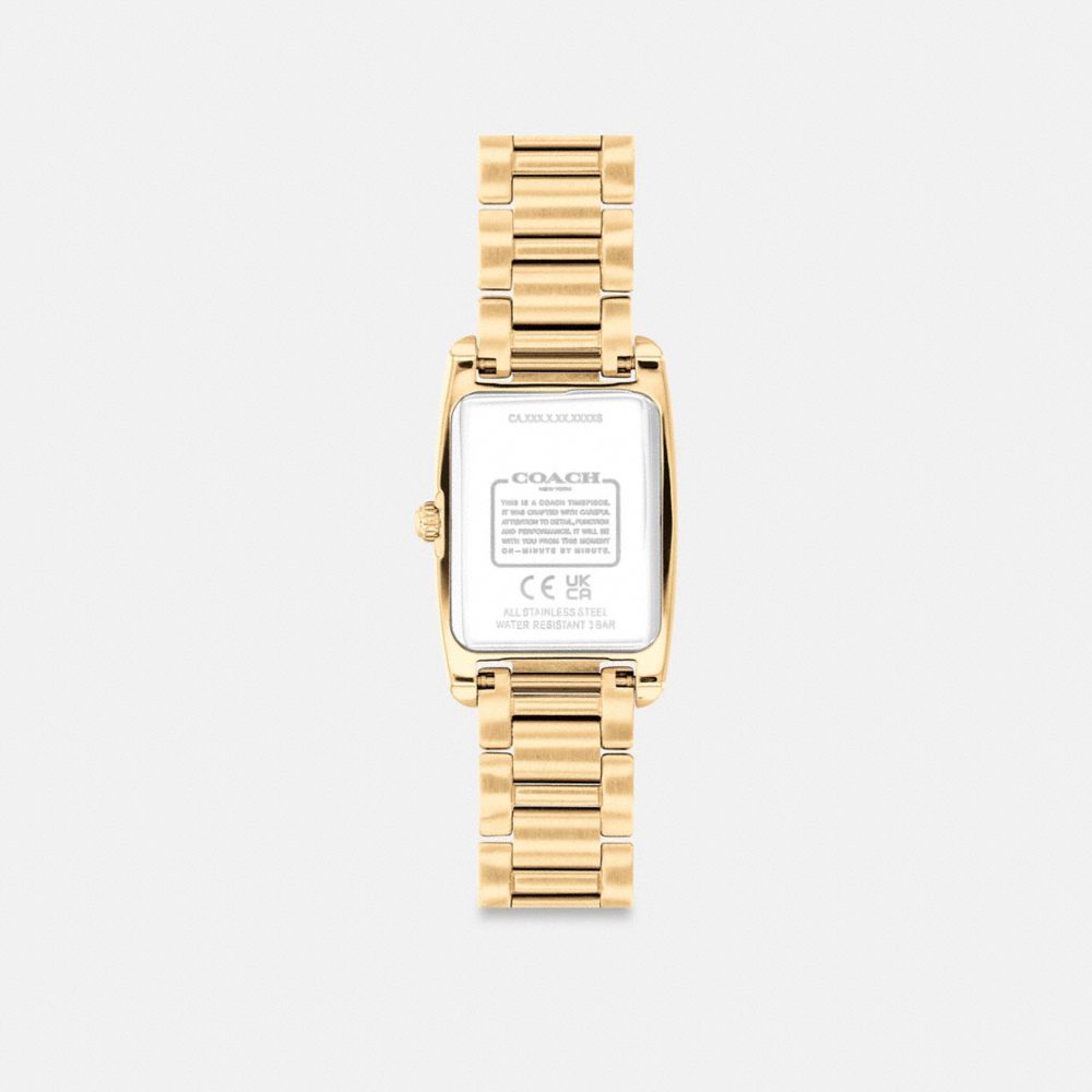 Coach Reese Watch, 20 Mm X 30 Mm Gold