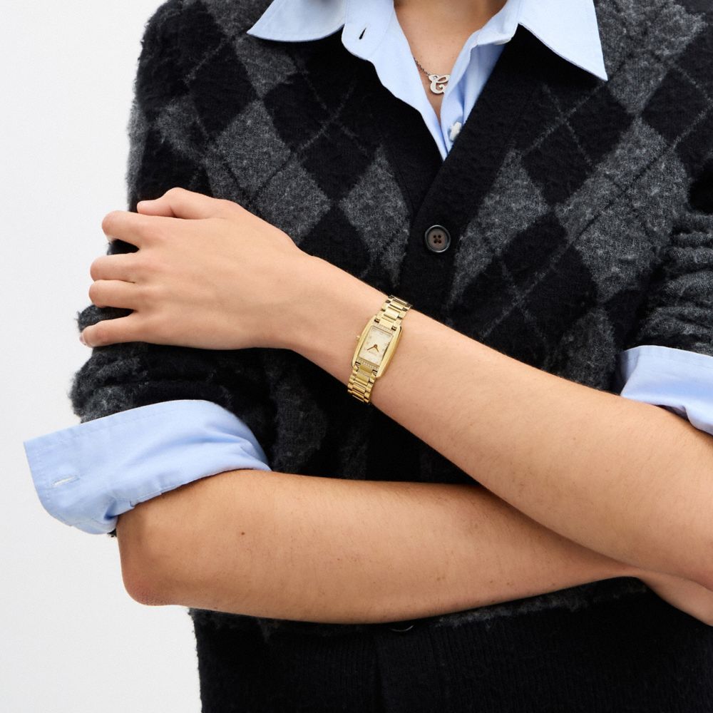 Coach Reese Watch, 20 Mm X 30 Mm Gold