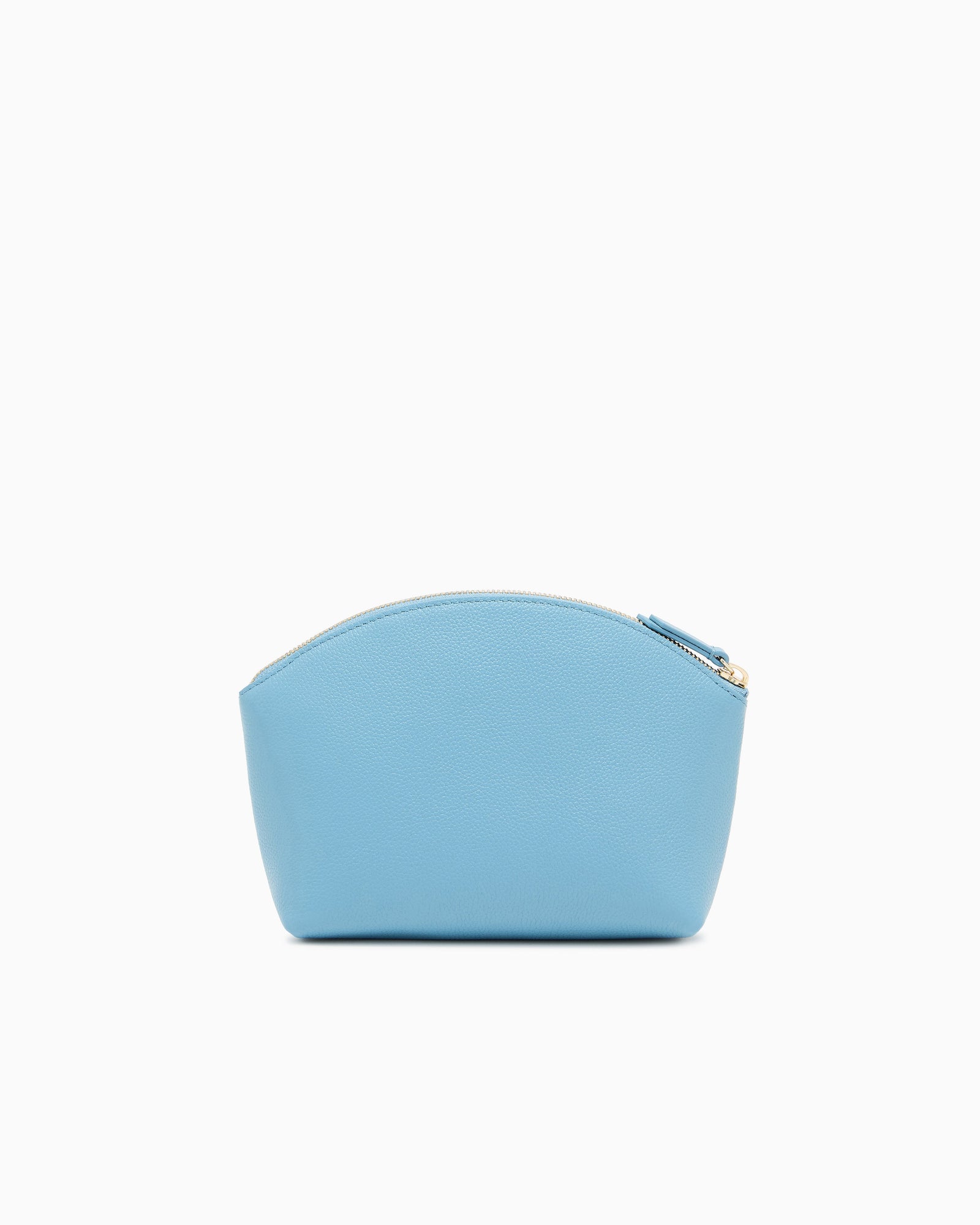 Emporio Armani Beauty case textured leather with gold-toned zip