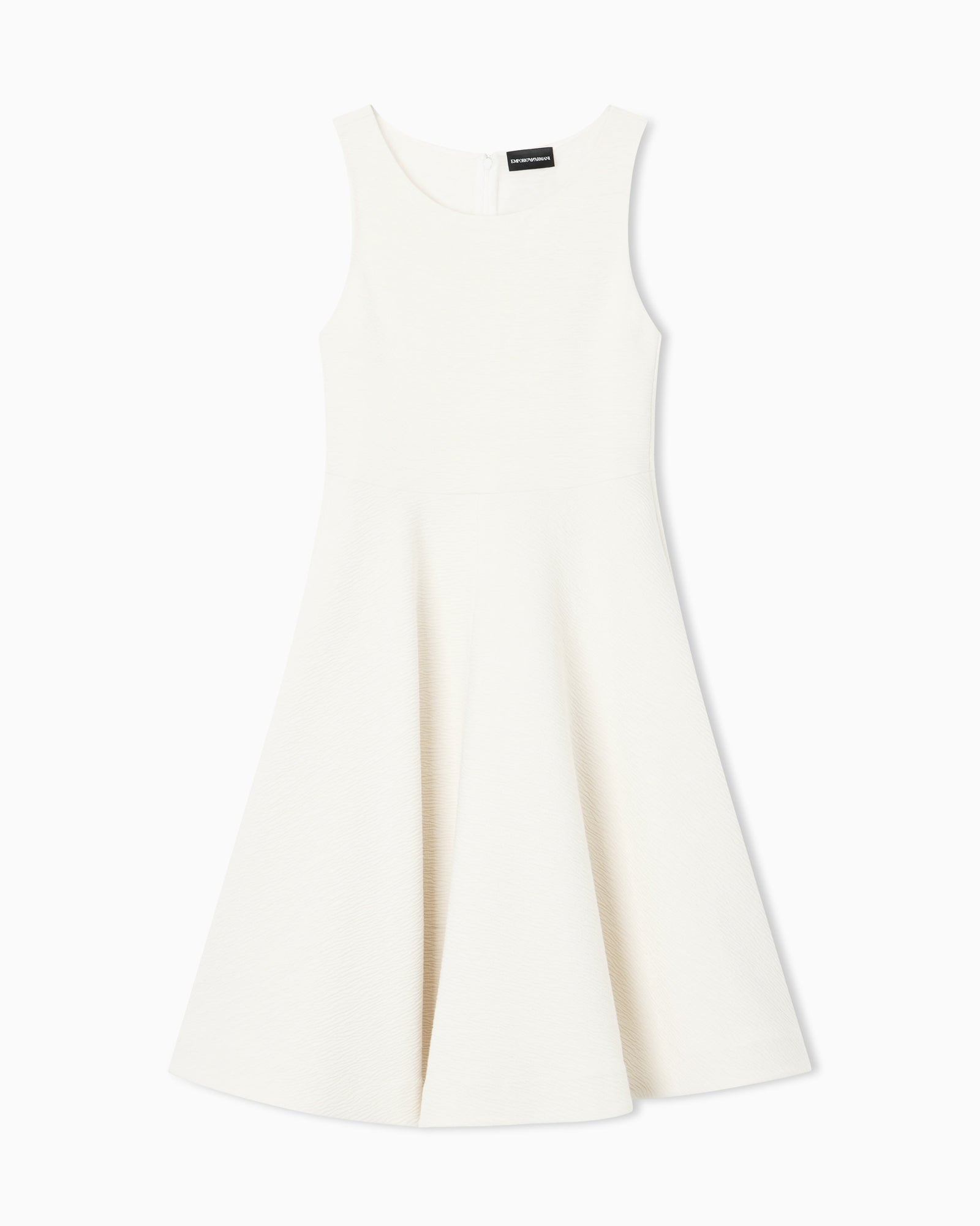 Emporio Armani Embossed jersey full-skirted dress