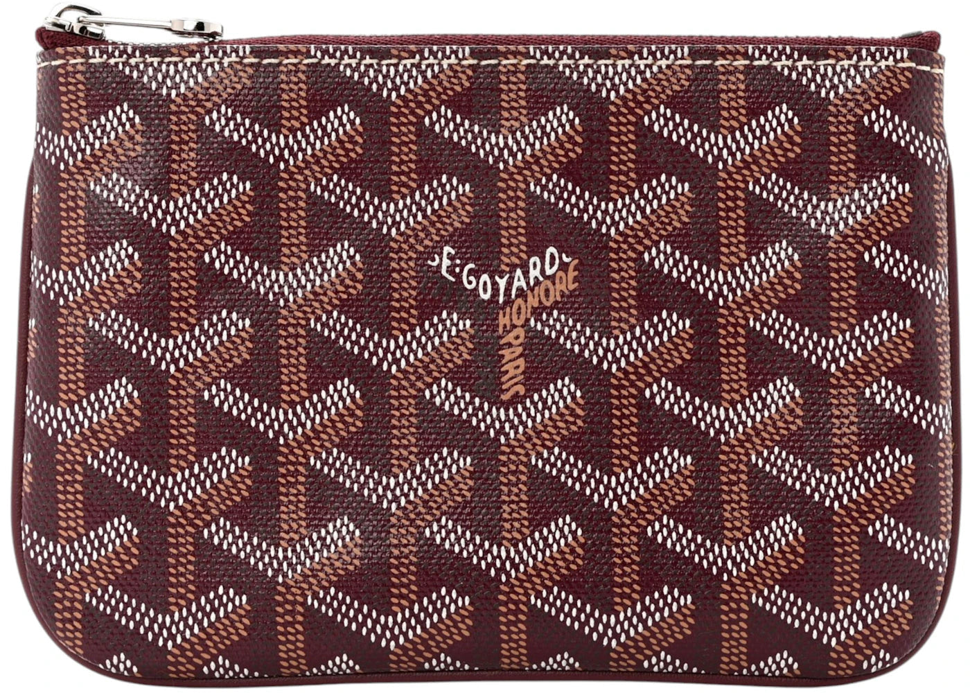 Goyard Senat Pouch Goyardine Mini Burgundy