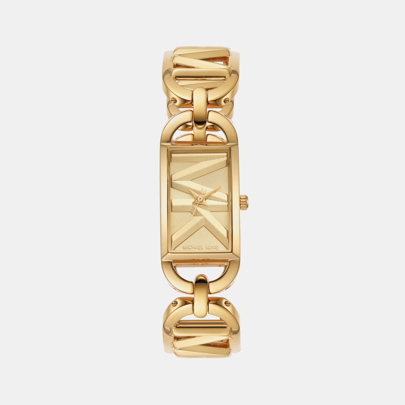 Michael Kors Mk Empire Women Quartz Gold Dial Analog Stainless Steel Watch Mk7406