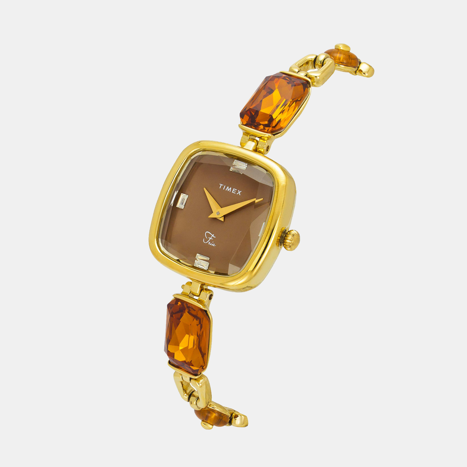 Timex Fria Women Quartz Dial Analog Brass Watch Twel21200