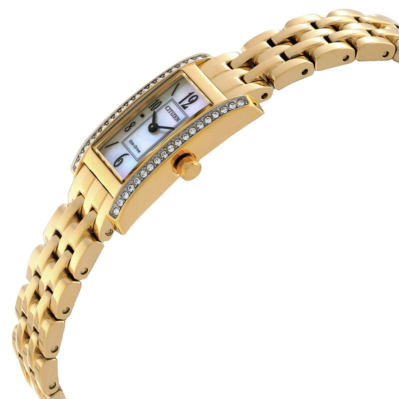 Citizen Petite Palidoro Crystal White Mother Of Pearl Dial Women's Watch