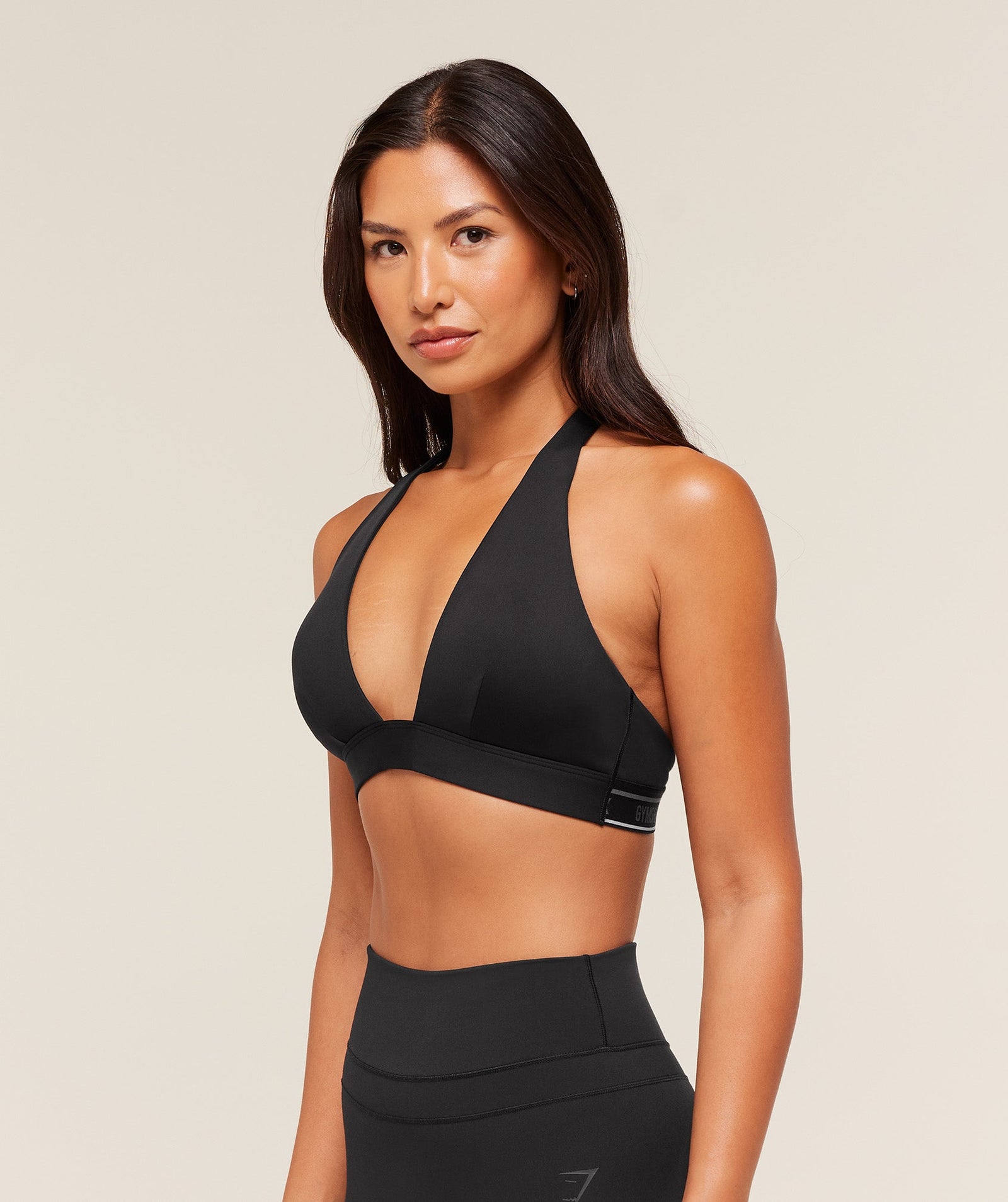Women's Gymshark Plunge Sports Bra Black