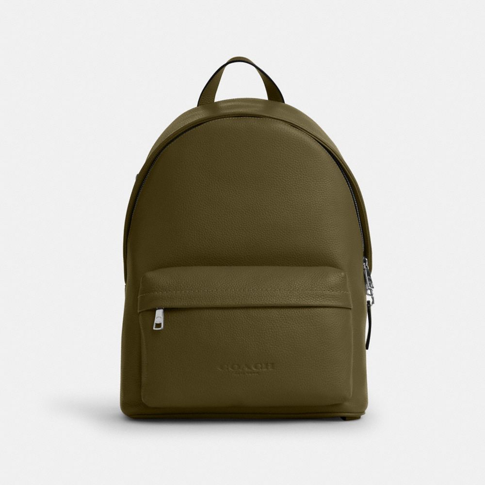 Coach Taylor Backpack Silver Olive