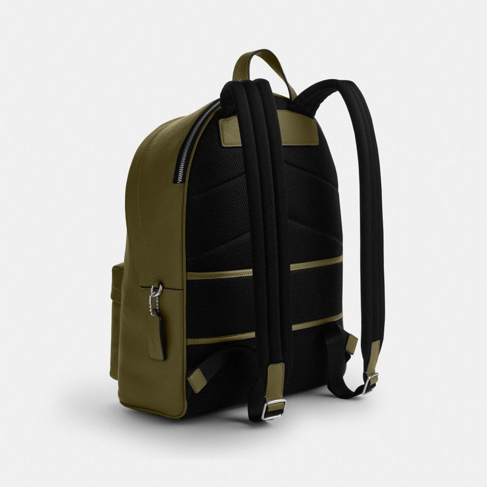 Coach Taylor Backpack Silver Olive