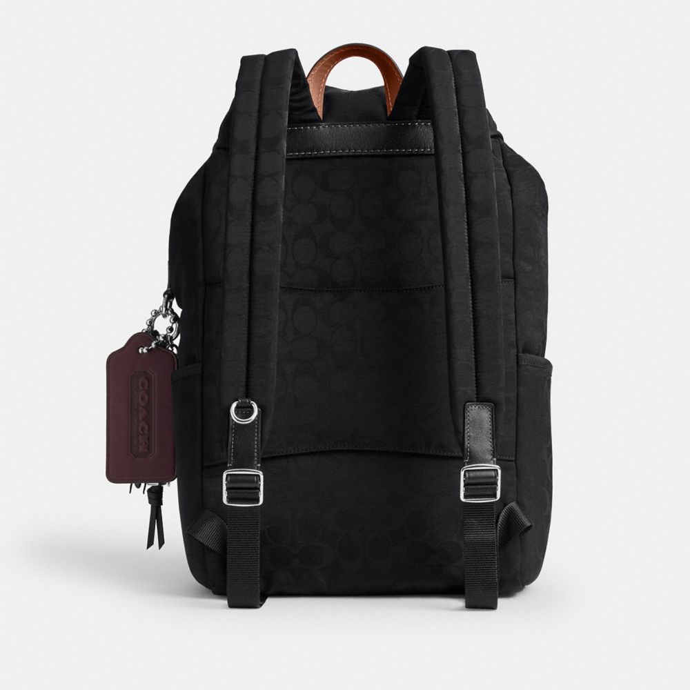Logan Backpack In Signature Nylon With Charms