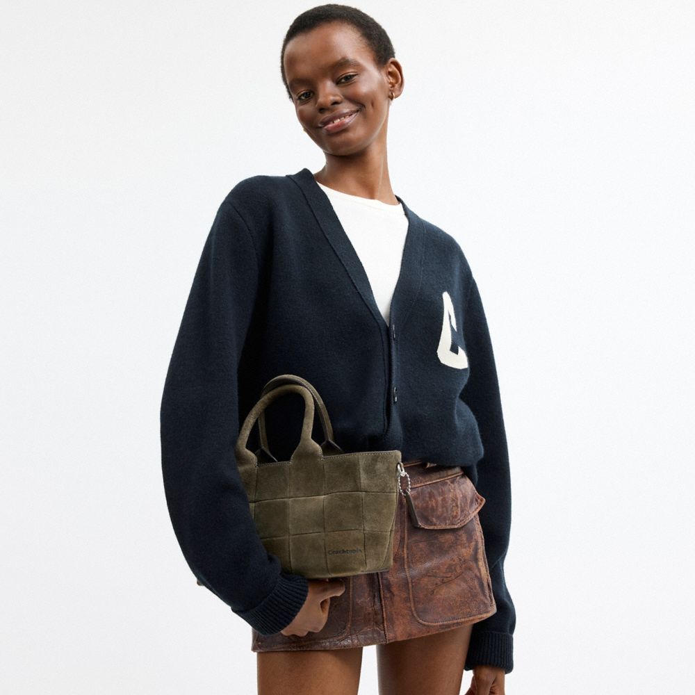 Coach Alter/Ego Small Tote Bag Olive Suede