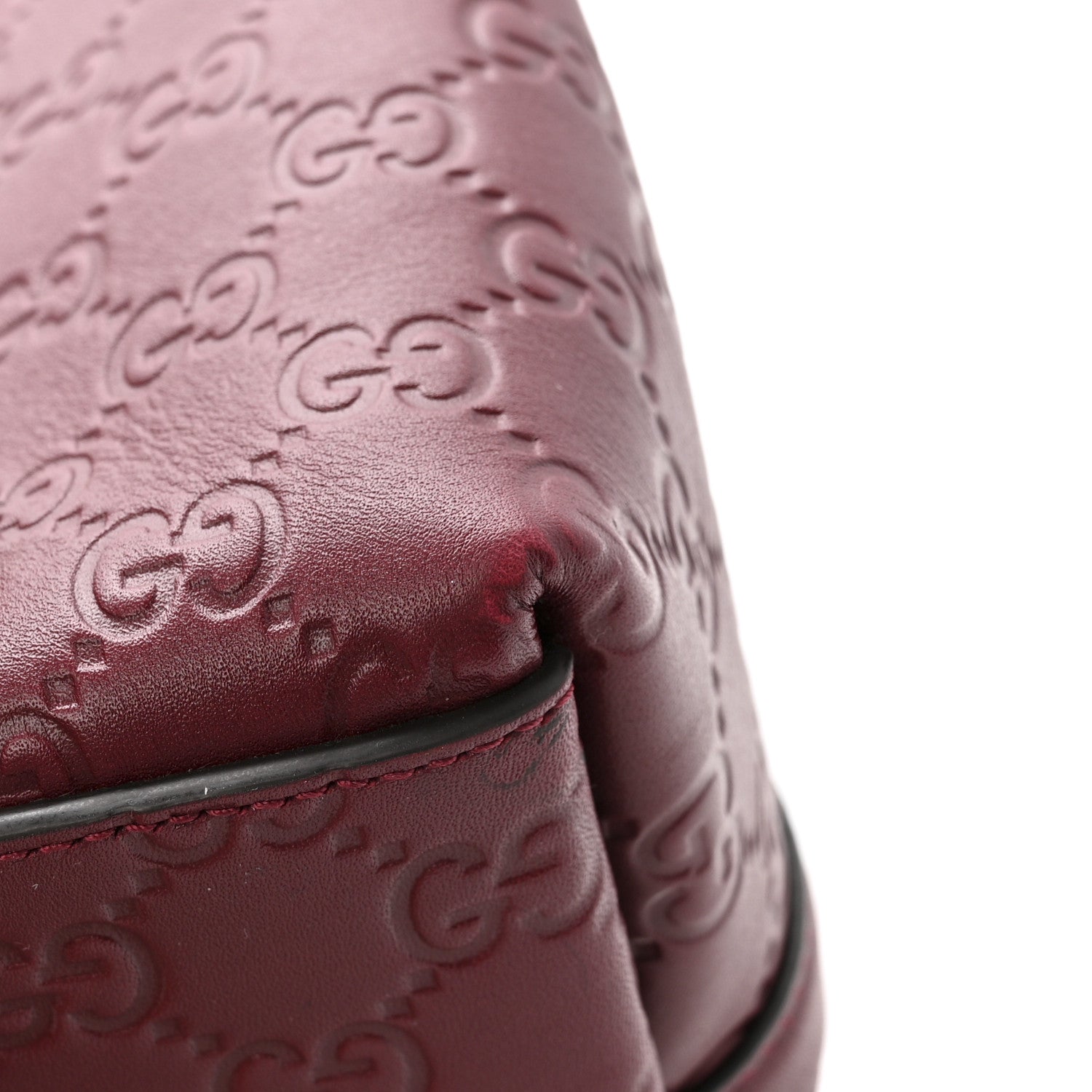 GG Calfskin Embossed Calfskin Large Tote Bag Rose Ancora