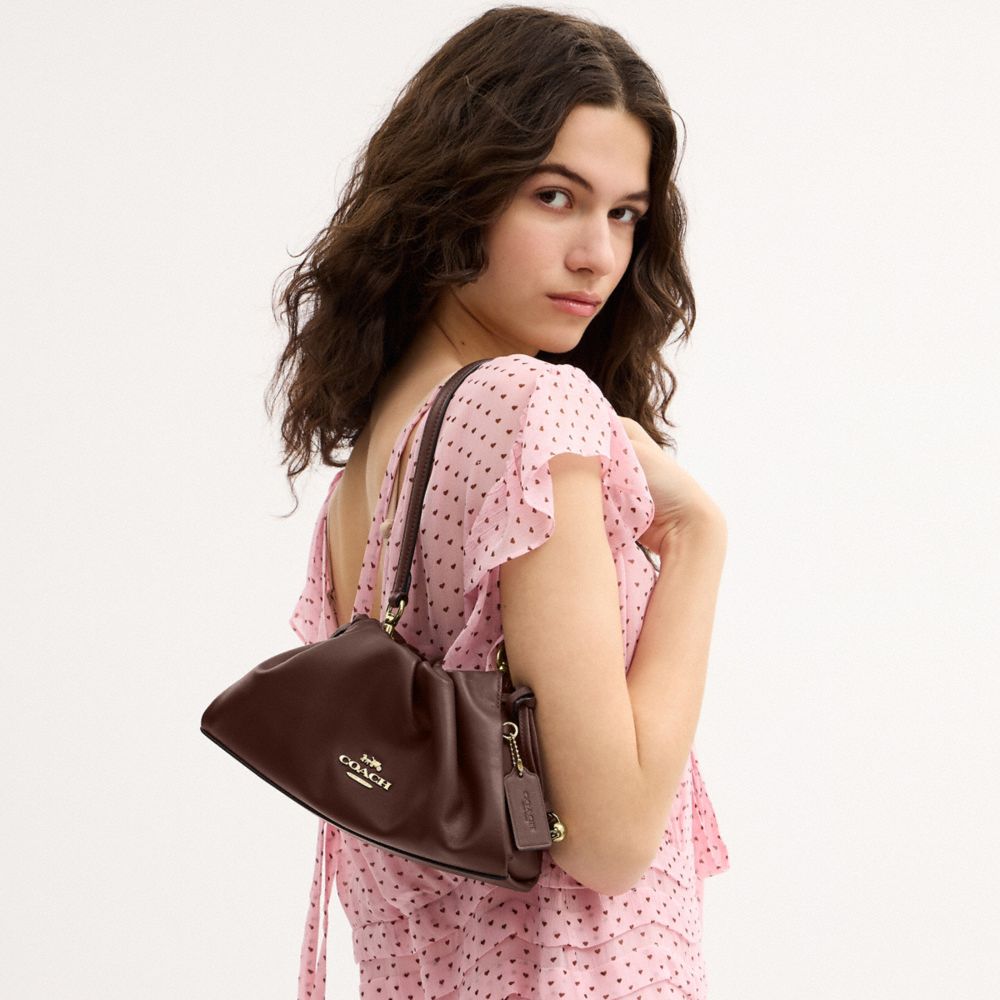 Coach Faye Shoulder Bag Gold Maple
