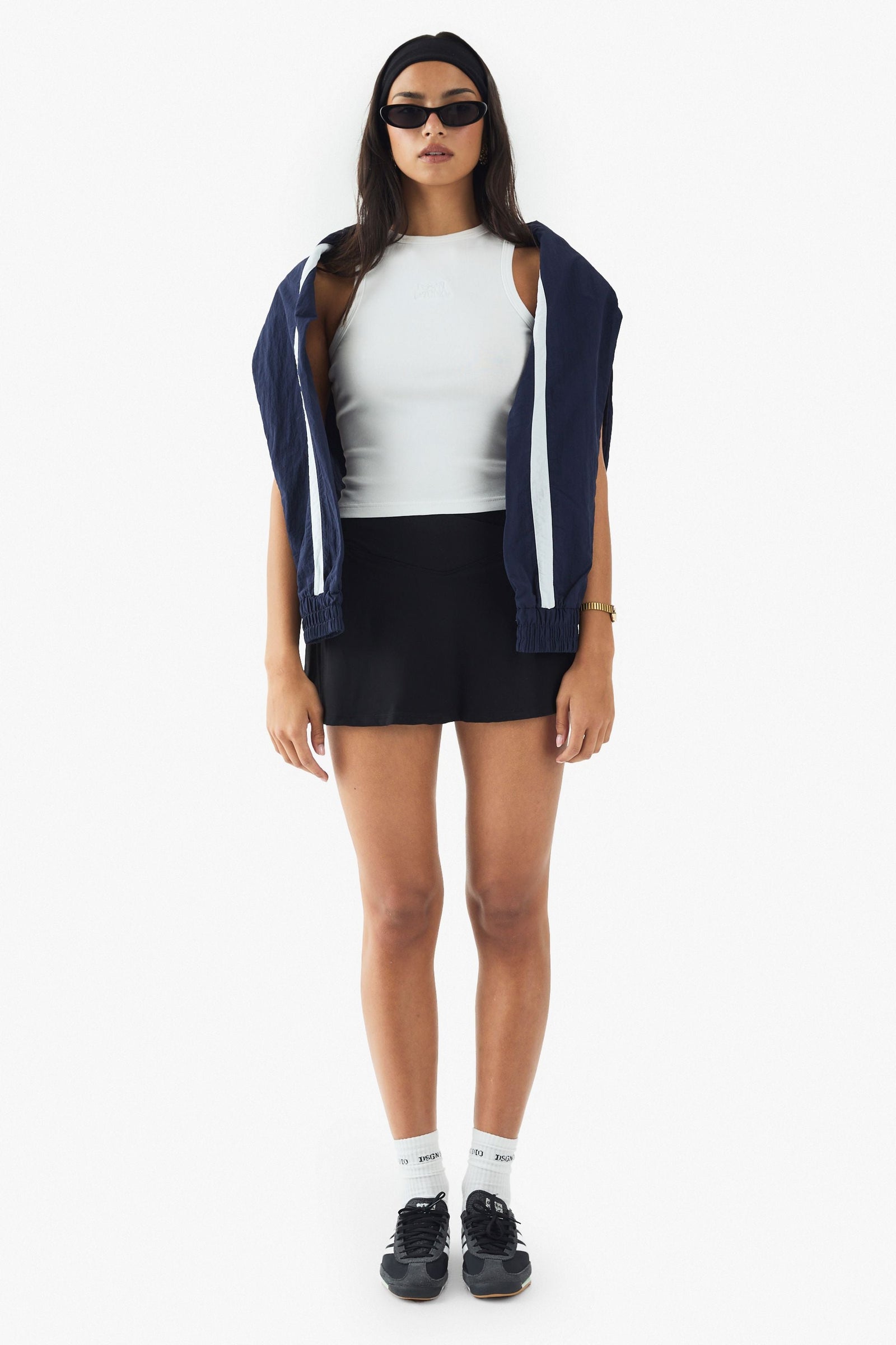 DSGN Studio Ultra Sculpt Wrap Waist Tennis Skirt With Built In Short