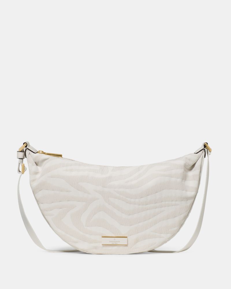 KateSpade Carter Zebra Sling Crossbody Bag Natural Multi