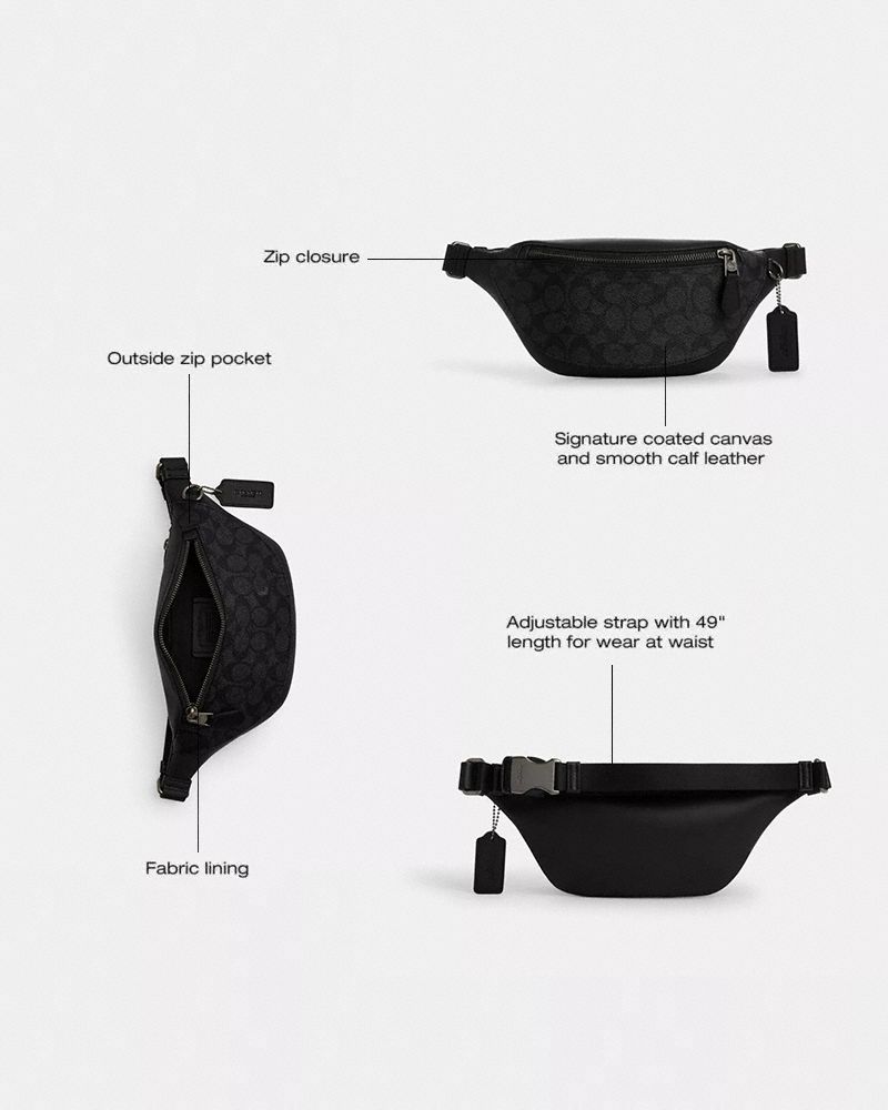 Warren Mini Belt Bag In Signature Canvas