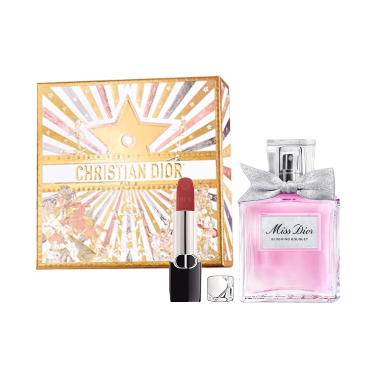 Dior Vivid Blue Gold Lipstick Floral Sweetheart Perfume Set Fantasy Star Wish Box Limited Edition Eau De Toilette